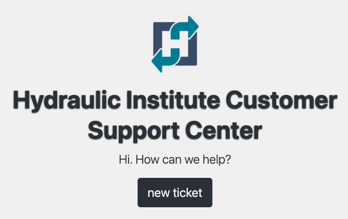 Hydraulic Institute Customer Support Center